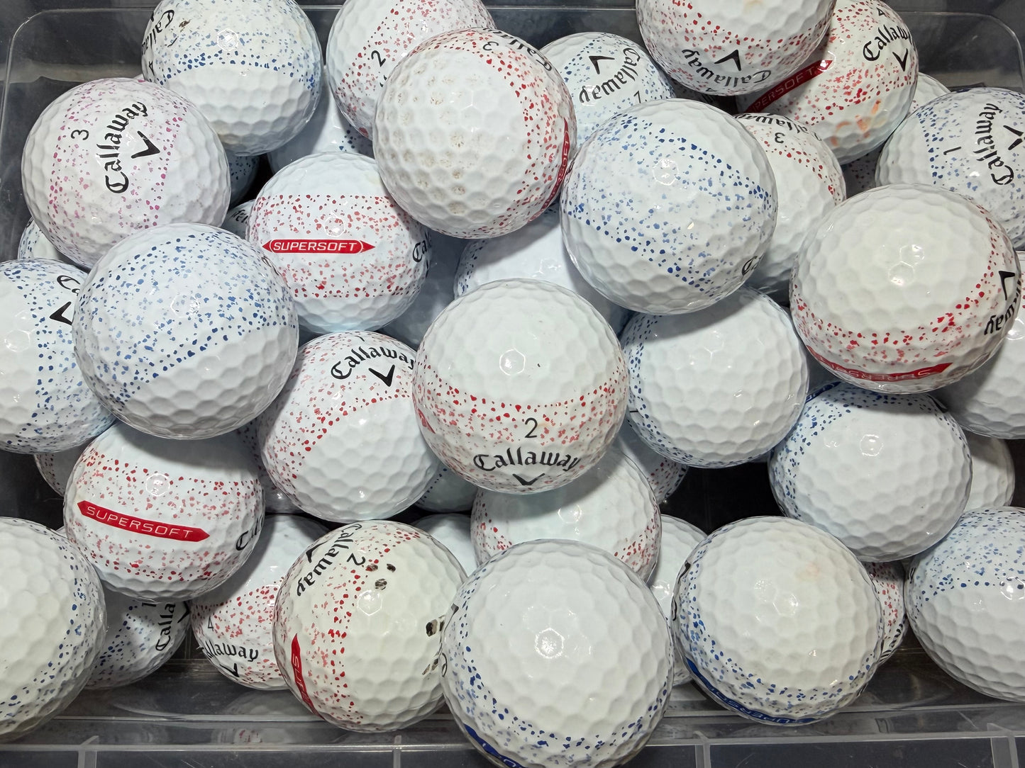 Callaway Supersoft splatter x12 balls