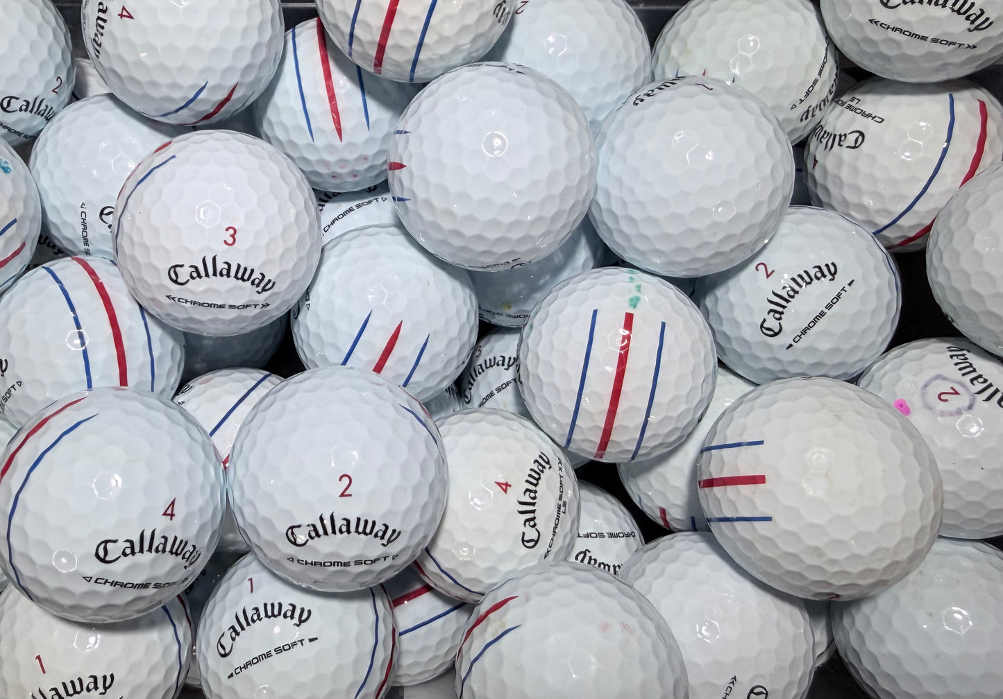 Callaway chrome soft triple tracks white